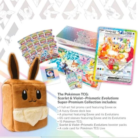 Prismatic Evolutions Super Premium Collection Box Factory Sealed On Hand NEW - Picture 4 of 5